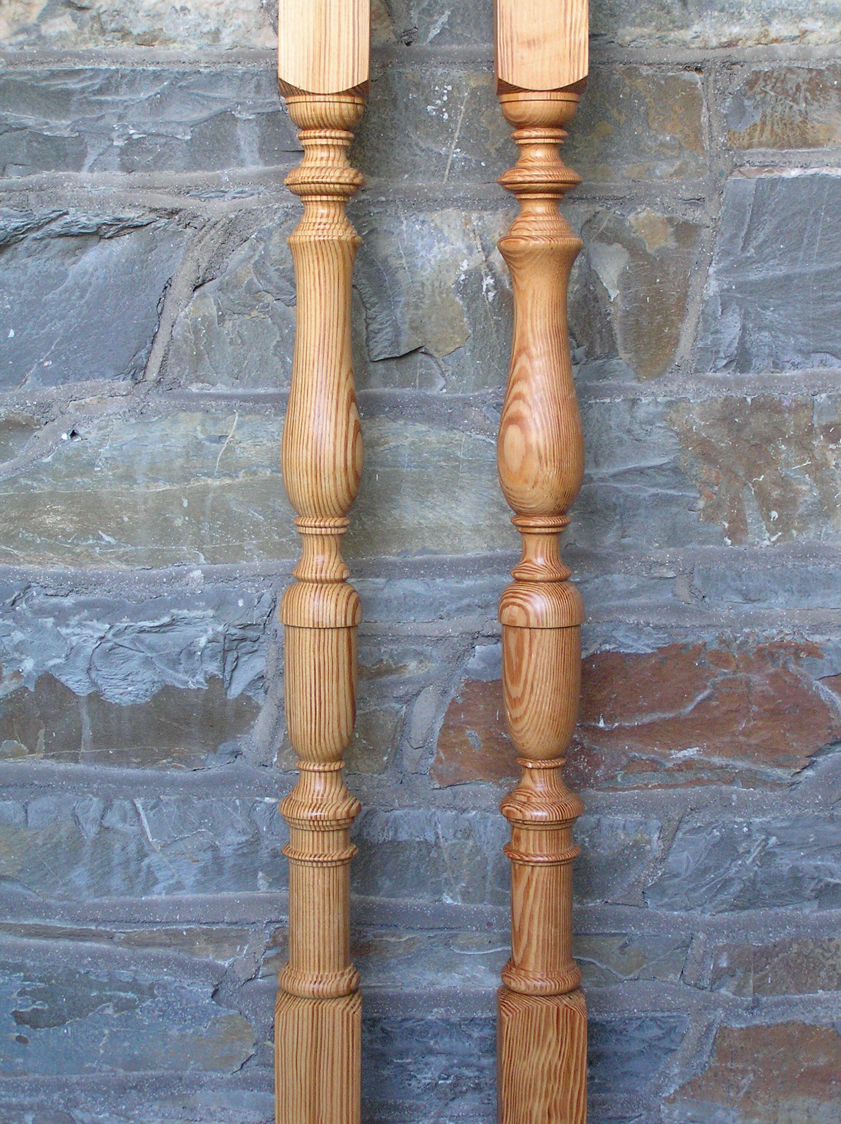 stair spindles, pitch pine, restoration, copies, woodturning, reclaimed, bespoke,custom made,
