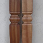 mahogany newel posts, spindles, restoration, stair banister, Victorian style, stair parts, mahogany, custom-made, bespoke, oak, pitch-pine, conservation,
