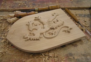 MacDuff, solid oak, hand carved, Scotland, Scottish, Clan, MacDuff