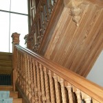 rope twist spindles, reclaimed, pitch pine, stair spindles, architectural joinery and turning, rope twist, newel posts, Victorian joinery, bespoke joinery,