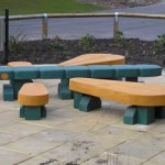 dragonfly seating, friendship seat, school playground, sculpture, friendship bench, bespoke, outdoor learning, made in Scotland, eco garden,