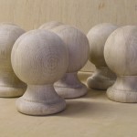 round newel caps, oak, custom made, specialist joinery, bespoke joinery, made in Scotland, any size you want, made to measure,
