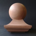 mahogany, newel cap, moulding, Victorian, replica, custom made, wood turning, ball newel cap,