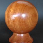 Sapele newel cap, with wax finish, restoration, custom made to fit your newel post, sustainably sourced, a good alternative to mahogany,